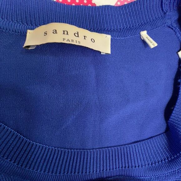 Women’s Sandro Paris sz 1 Pullover Long Sleeve | Striped - Picture 11 of 13